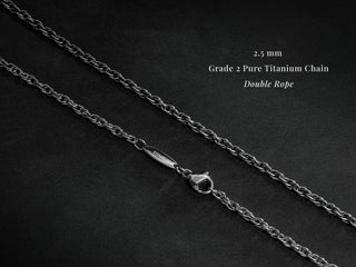TITANIUM Custom Initial Heart Necklace