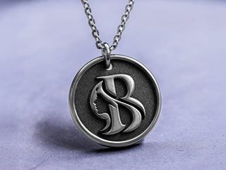 TITANIUM Womens 3D Custom Artwork Necklace