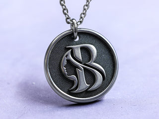 TITANIUM Womens 3D Custom Artwork Necklace