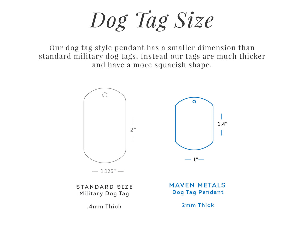 Custom Mini Dog Tag Necklace | Multi Tags